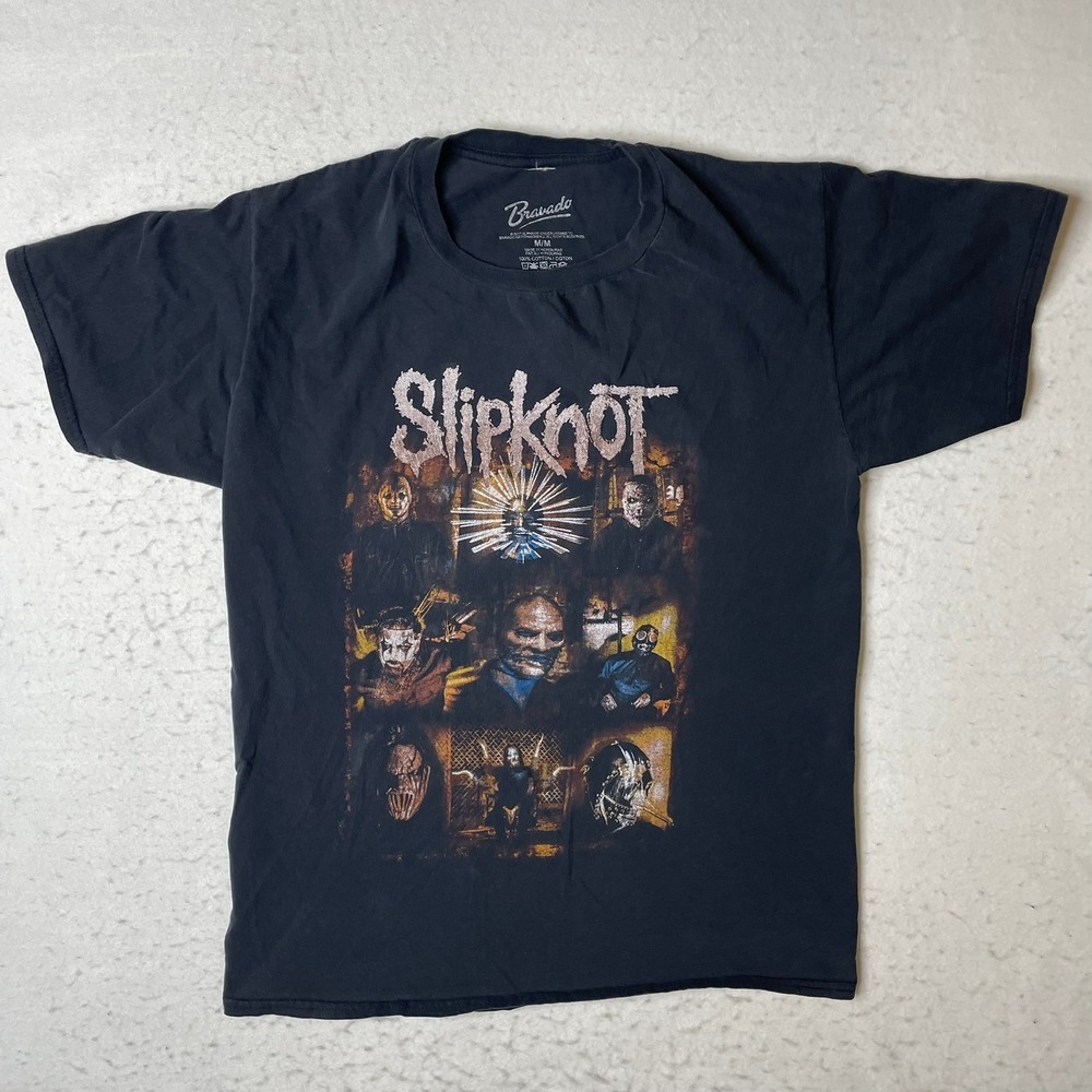 Slipknot Bravado T Shirt Black Graphic Band Tee Size‎ M/M